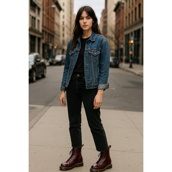 Dr. Martens 1460 Vegan Leather Boots – Cherry Red (US 7 Men / 8 Women) - Picture 1 of 8